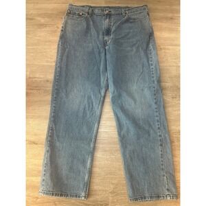 Levi's Mens 550 Relaxed‎ Fit Stretch Jeans 42x32 Medium Light Blue Denim